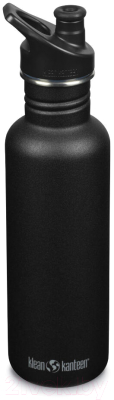 Бутылка для воды Klean Kanteen Classic Sport Black / 1008439 (800мл)