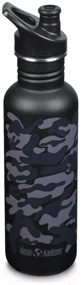 Бутылка для воды Klean Kanteen Classic Sport Black Camo / 1008927