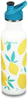 Бутылка для воды Klean Kanteen Classic Sport Lemons / 1008929 (800мл) - 