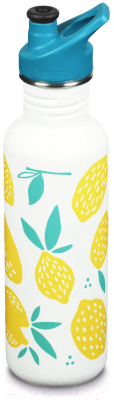 Бутылка для воды Klean Kanteen Classic Sport Lemons / 1008929 (800мл)