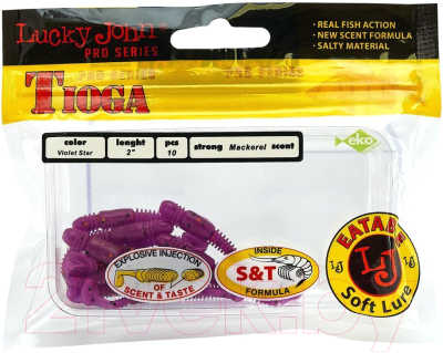 Мягкая приманка Lucky John Pro Series Tioga 05.00/S26 (10шт) — фото 6