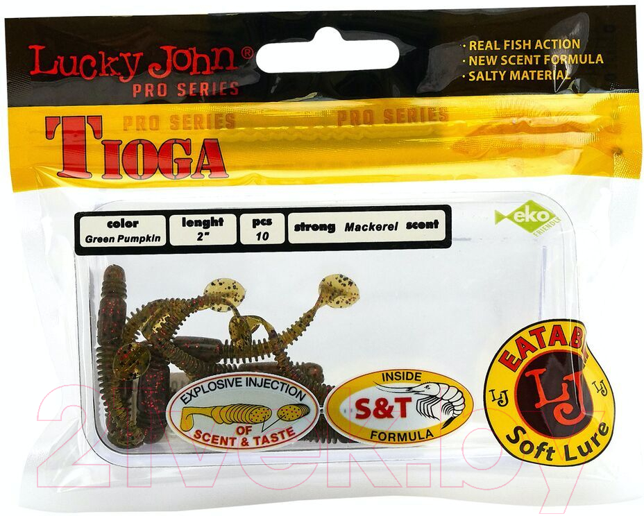Мягкая приманка Lucky John Pro Series Tioga 05.00/РА03 (10шт) — фото 2