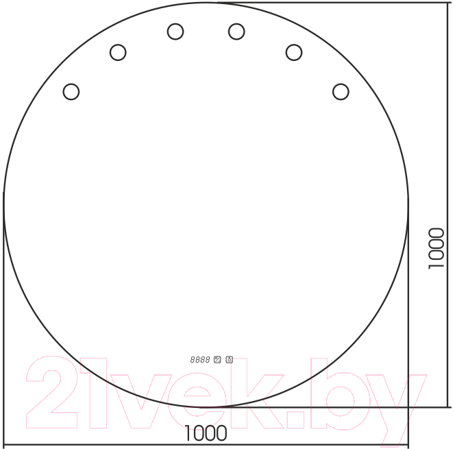 Зеркало Silver Mirrors Nicole 100 / LED-00002514