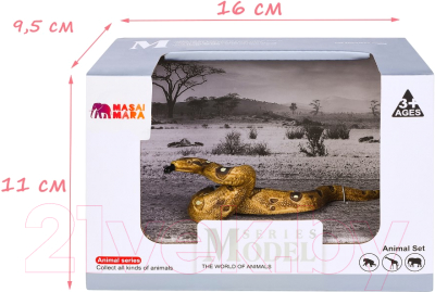 Фигурка коллекционная Masai Mara Мир диких животных. Змея / MM218-151