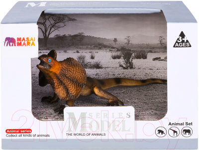Фигурка коллекционная Masai Mara Мир диких животных. Плащеносная ящерица / MM218-154