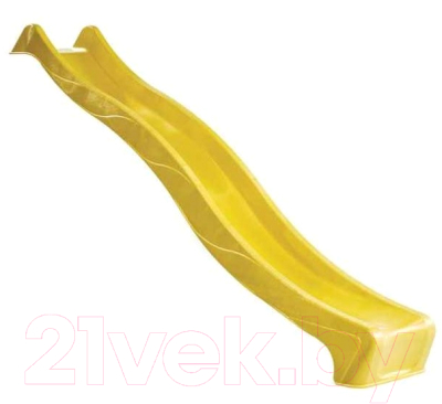 Скат для горки KBT Rex HDPE / 416.012.003.001 (с подключением к воде, желтый)