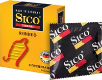 Презервативы Sico Ribbed (3шт) - 