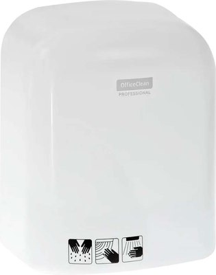 Сушилка для рук OfficeClean Professional сенсорный 1650Вт ABS-пластик  (белый) - 