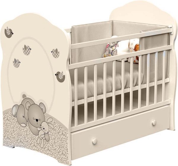 Детская кроватка VDK Sleppy маятник с ящиком