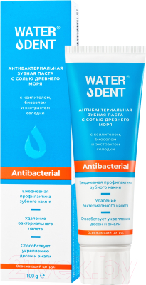 Зубная паста Waterdent Антибактериальная  (100г)