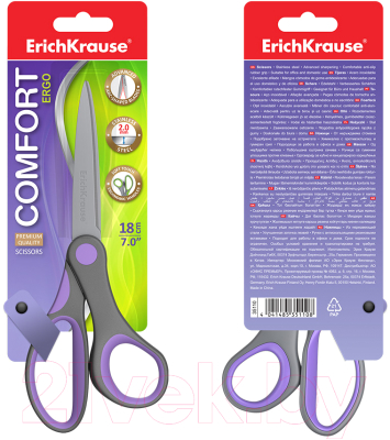 Изображение товара Ножницы канцелярские Erich Krause Comfort / 35110