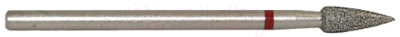 Фреза для маникюра RuNail Алмазная цилиндр 3.1мм абразив мелкий №6812
