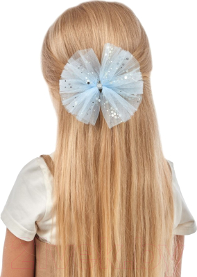Заколка для волос Bradex Бант с блестками / AS 1429 (голубой)