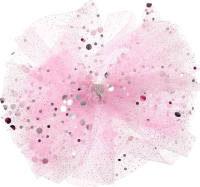 Заколка для волос Bradex Бант с блестками / AS 1431 (розовый) - 