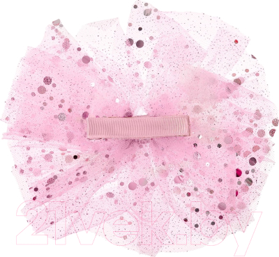 Заколка для волос Bradex Бант с блестками / AS 1431 (розовый)