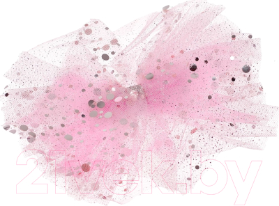 Заколка для волос Bradex Бант с блестками / AS 1431 (розовый)