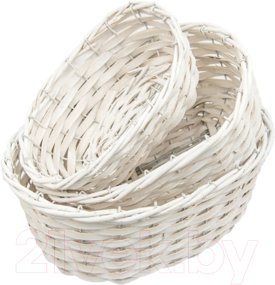 Корзина Natural House 340x250x140 / ZX-05L (белый)