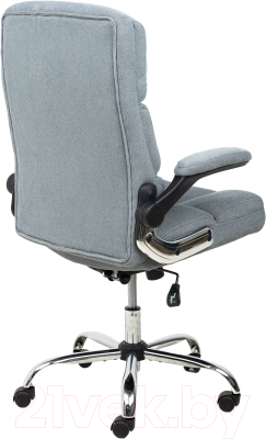 Кресло офисное AksHome Caesar Chrome (вельвет серый)