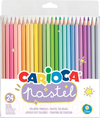 Набор цветных карандашей Carioca Pastel / 43310 (24цв)