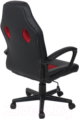 Кресло геймерское AksHome Flaviy (черный/серый/красный)