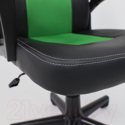 Кресло геймерское AksHome Flaviy (черный/серый/салатовый)