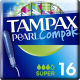 Миниатюра изображения товара Тампоны гигиенические Tampax Compak Pearl Super (16шт)