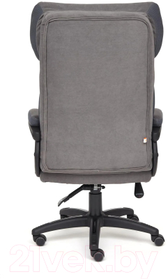 Кресло офисное Tetchair Duke флок/ткань (серый/серый)