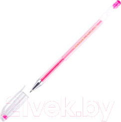 Ручка гелевая Crown Hi-Jell Color / HJR-500H (розовый)
