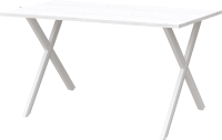 Обеденный стол Millwood Лофт Хьюстон Л18 100x70 (дуб белый крафт/металл белый) - 