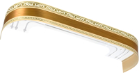 Карниз для штор LEGRAND Монарх с поворотами 2.0 / 48069563 (золото) - 
