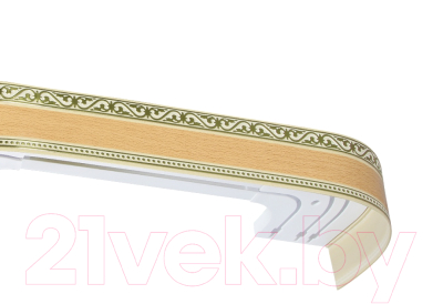 Изображение товара Карниз для штор LEGRAND Монарх с поворотами 3.6 / 48070372 (ясный дуб)