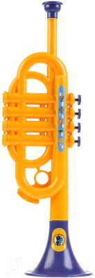 Музыкальная игрушка Играем вместе Труба Синий Трактор / 1912M081-R2
