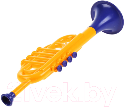 Музыкальная игрушка Играем вместе Труба Синий Трактор / 1912M081-R2