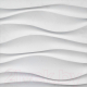 Гипсовая панель Polinka Волна В1 (500x500, белый) - 