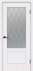 Дверь межкомнатная Velldoris Эмаль Scandi 2V 60x200 без врезки (белый/ромб мателюкс) - 