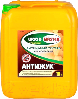 Защитно-декоративный состав WoodMaster Антижук Биоцидный (10л)