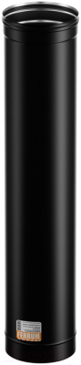 Труба дымохода Ferrum 430/0.8мм/эмаль 600°/черный 1.0 м Ф115 / f6105
