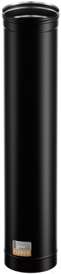 Труба дымохода Ferrum 1.0 м Ф150 / f6124 (430/0.8 мм/эмаль 600°/черный)