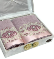 

Набор полотенец Rebeka, Fransiz махра 50x90/70x140 / HS1480 (V-3)