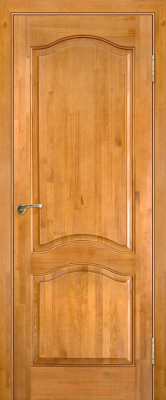 Дверной блок Та самая дверь М 7 массив сосны 80x210 правая с наличниками (лак, 5шт)