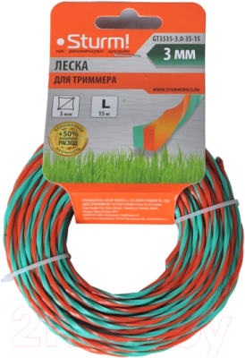 Изображение товара Леска для триммера Sturm! GT3535-3.0-3S-15