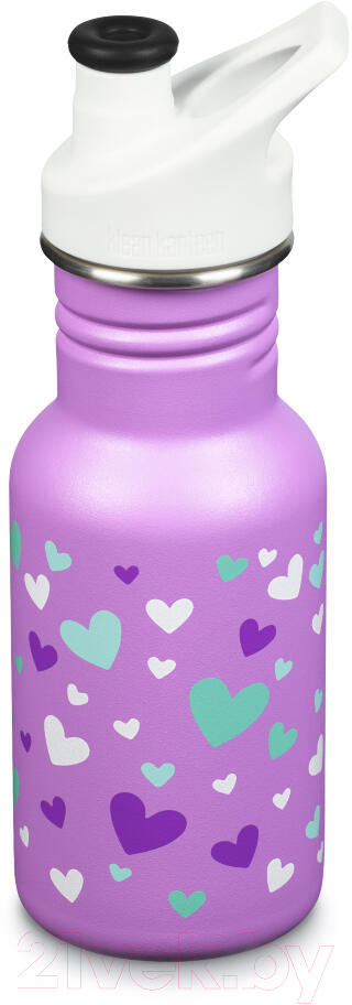 Бутылка для воды Klean Kanteen Kid Classic Narrow Sport Orchid Hearts / 1008862