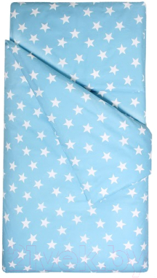 Комплект постельный для малышей Martoo Comfy B / CMB-B-3-BSTRBL (бязь, крупные звезды на синем)