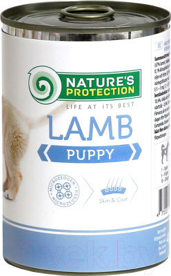 

Корм для собак Nature's Protection, Puppy Lamb / KIK24627