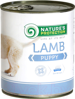 Влажный корм для собак Nature's Protection Puppy Lamb / KIK24631 (800г)
