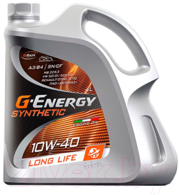 Моторное масло G-Energy Synthetic Long Life 10W40 / 253142395 (4л)