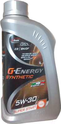 Моторное масло G-Energy Synthetic Super Start 5W30 / 253142399 (1л)
