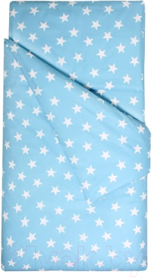 Комплект постельного белья Martoo Comfy B 1.5 / 1.5CMB-B-3-BSTRBL (бязь, крупные звезды на синем)