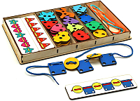 Развивающая игрушка Smile Decor Большой шнуровальный набор / Ш004 - 