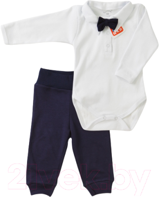 Комплект одежды для малышей Топотушки Нарядный для мальчика / 3-45-74 (белый/черный)